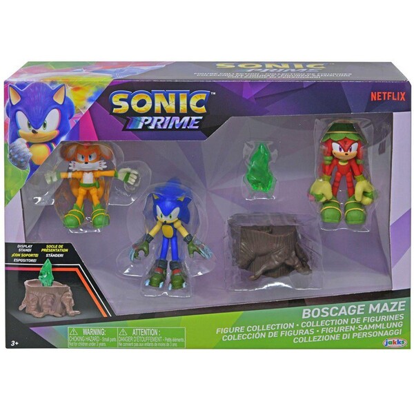 Sonic The Hedgehog (Boscage Maze), Sonic Prime, Jakks Pacific, Action/Dolls